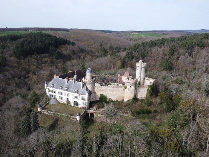 achat vente Légendaire Forteresse Médiévale a vendre  Classée et Inscrite Monument Historique , dépendances Veauce , sur son éperon rocheux ALLIER AUVERGNE